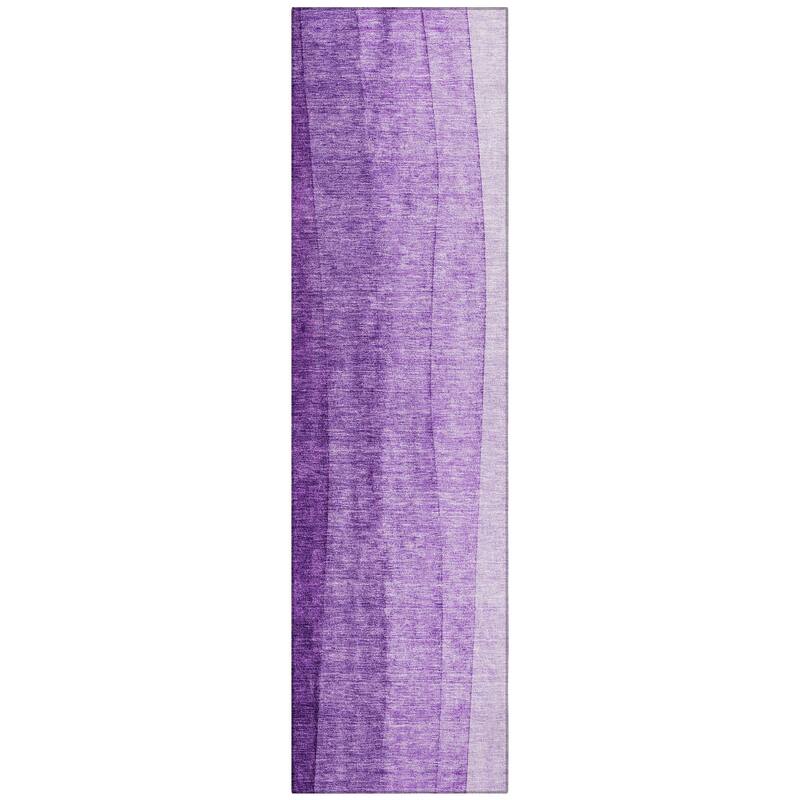 Machine Washable Indoor/ Outdoor Chantille Modern Horizon Rug