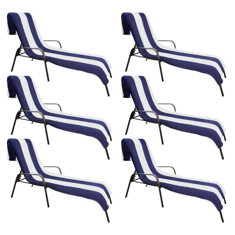 Superior Cabana Cotton Towel/ Chaise Lounge Chair Cover