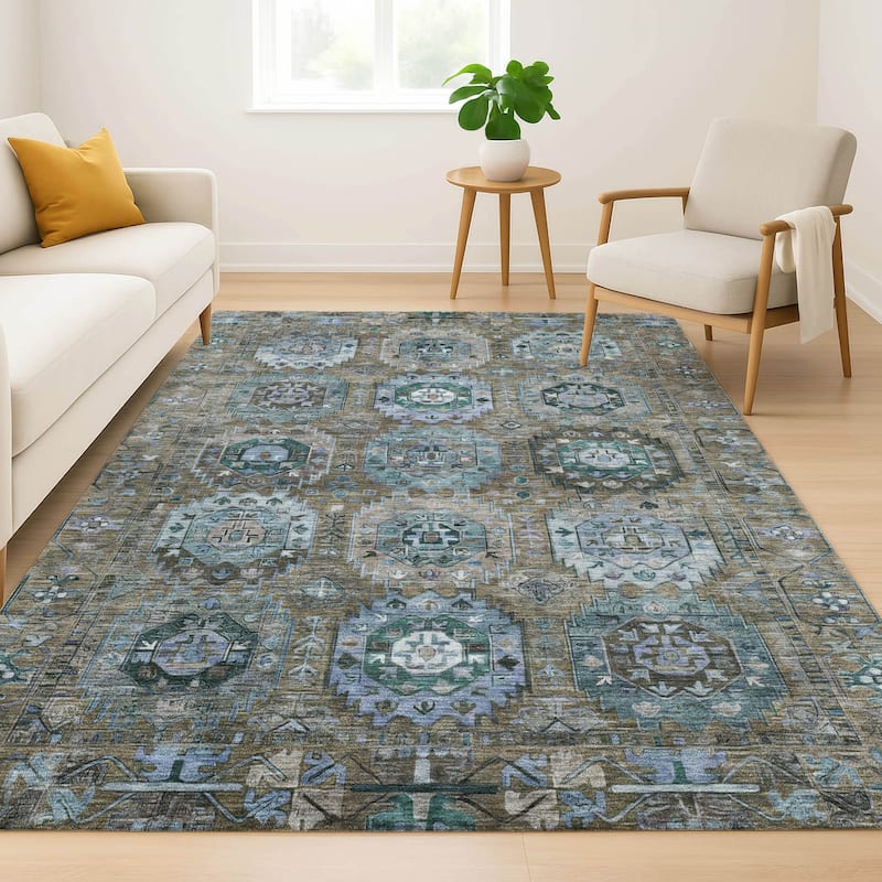 Premium Washable Super Soft Traditional Global Mayfield Rug