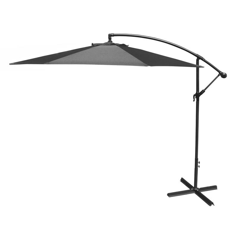 9.5' Octagon Offset Cantilever Patio Umbrella with Crank Opening