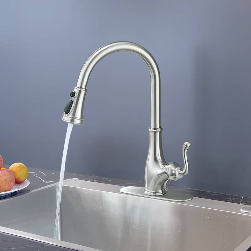 Topcraft High-arc Stainless Steel kitchen Sink Faucet