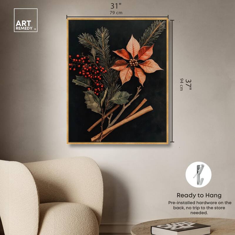 Hearth Flora Canvas by Art Remedy