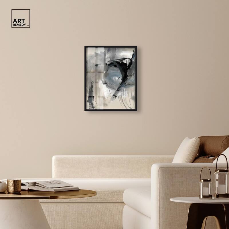 Scribbled Energy II Shadowbox by Art Remedy