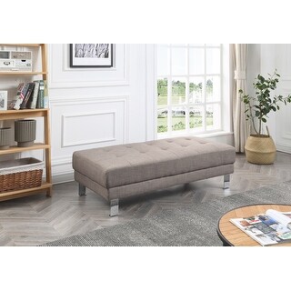 Riveredge Polyester Upholstered Ottoman