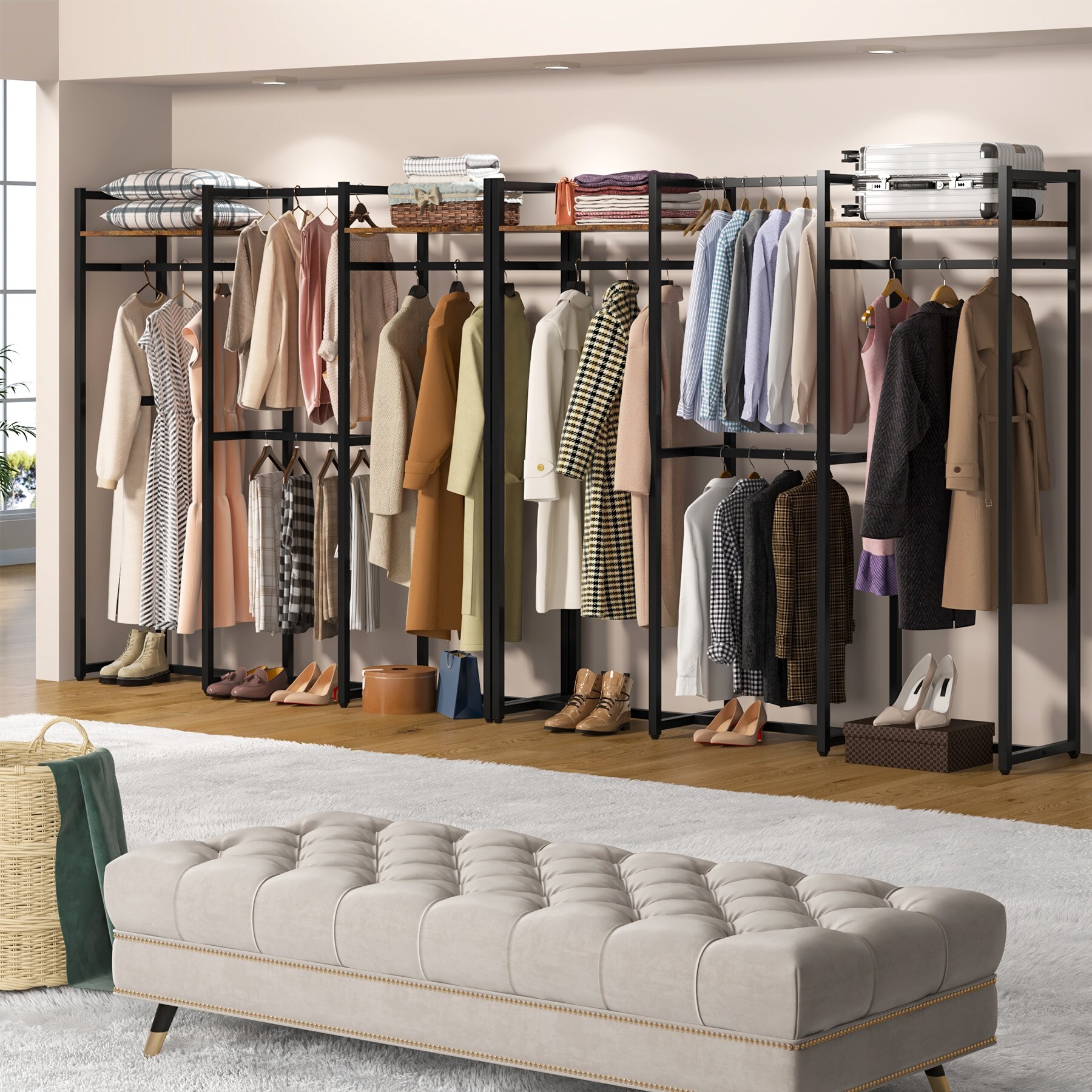 https://ak1.ostkcdn.com/images/products/is/images/direct/c50b6b7e5ee8196e0b7cc661a992c5d9508c40a0/Free-Standing-Closet-Organizer-with-Hanging-Rods%2C-Garment-Rack-Heavy-Duty-Clothes-Rack-with-Storage-Shelves%2C-Max-Load-500LBS.jpg