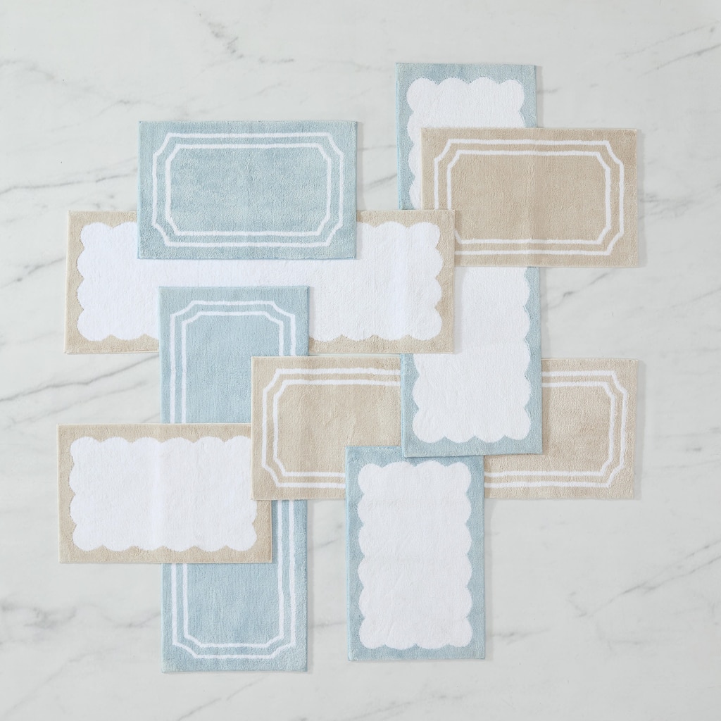 Martha Stewart Bedford Scallop Bath Rug