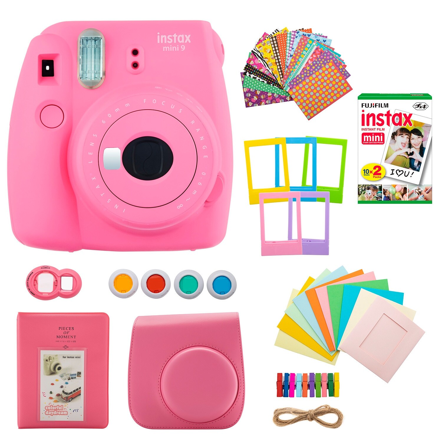 Fujifilm Instax Mini 9 Instant Film Camera Flamingo Pink Quality Soft Pu Leather Carry Case With Shoulder Belt Aliexpress