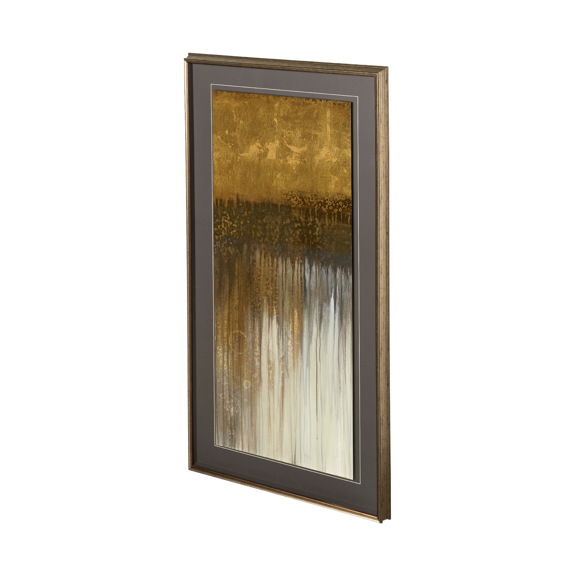 Mercana Classic cool 2 by Liz Jardine a Hand Embellished Textured Framed Art Print Matted under Glass