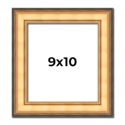 9x10 Frame Gold Plein Aire Solid Wood Picture Frame Width 2 Inches |