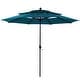 preview thumbnail 31 of 36, MAISON ARTS 10ft 3 Tiers Vented Patio Outdoor Umbrella with Auto-tilt and Crank Lift Cerulean