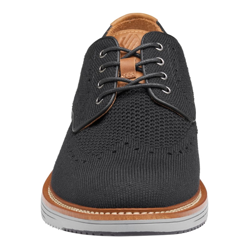 Johnston & Murphy Men's Upton Knit Wingtip - Black Knit - 11