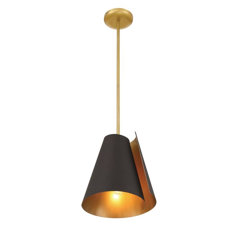 Minka Lavery 135 Hillcrest 12" Wide Pendant with a Steel Shade