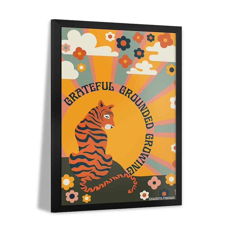 Grateful Grounded Growing Premium Framed Poster by Exquisite Paradox