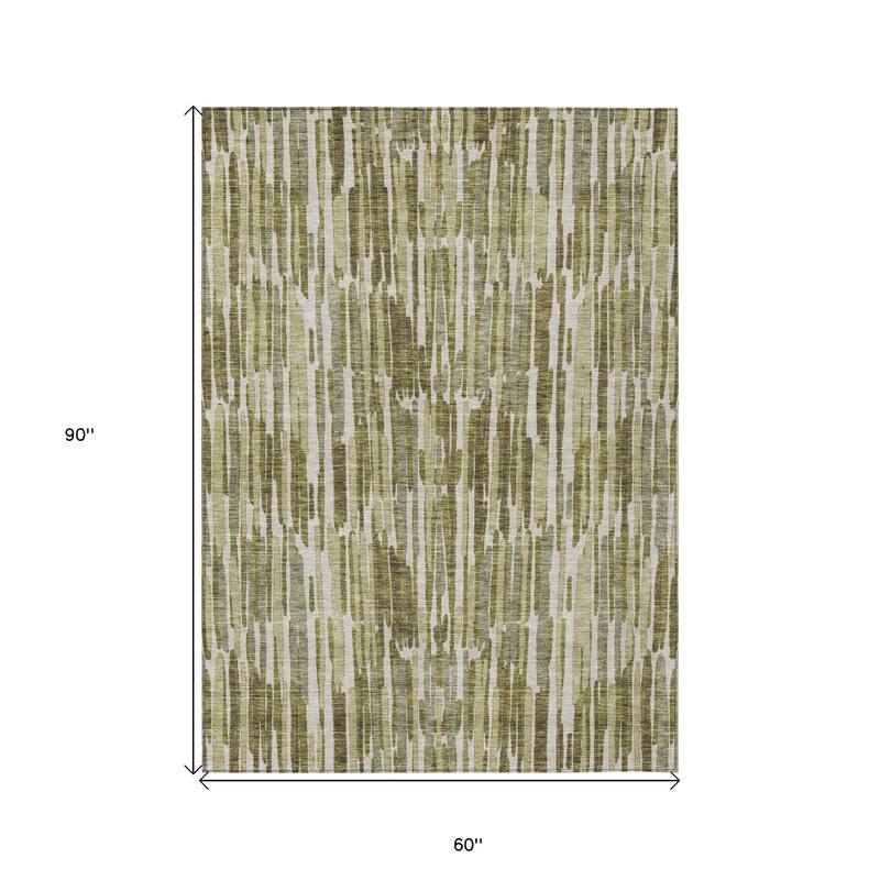 HomeRoots Abstract Transitional Rectangle Outdoor Rug