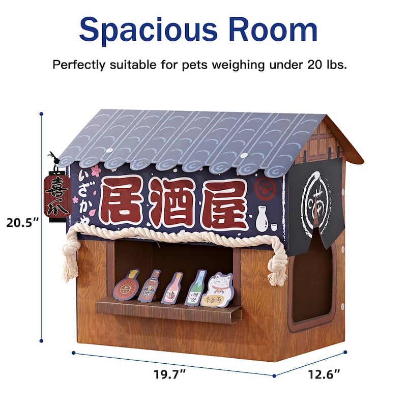 NATAZO Cat Scratcher Small Cat House