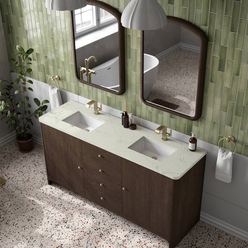 Gracyn 72" Double Vanity, Sable - 72 - Victorian Silver