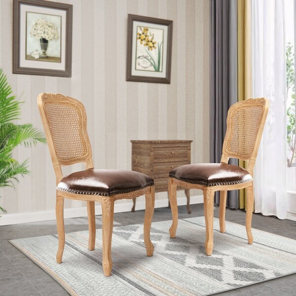 Shop Upholstered Accent Chair Armless French Dining Chairs ...