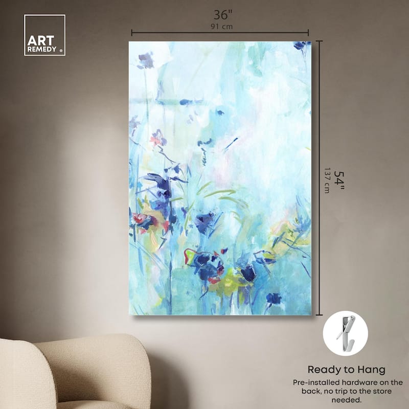 Heavenly Blue I Acrylic by Art Remedy, Ready to Hang