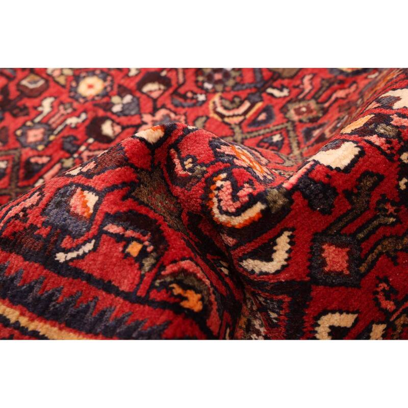 ECARPETGALLERY Hand-knotted Andelz Red Wool Rug - 3'4 x 10'2
