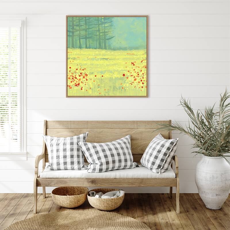 Meadow Near Perigueux France by Nic Squirrell Framed Canvas Wall Art Print