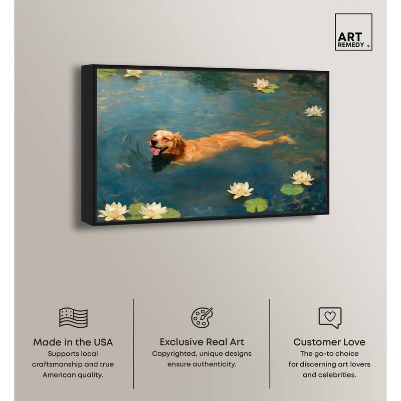 Pond Pup II Canvas by Art Remedy