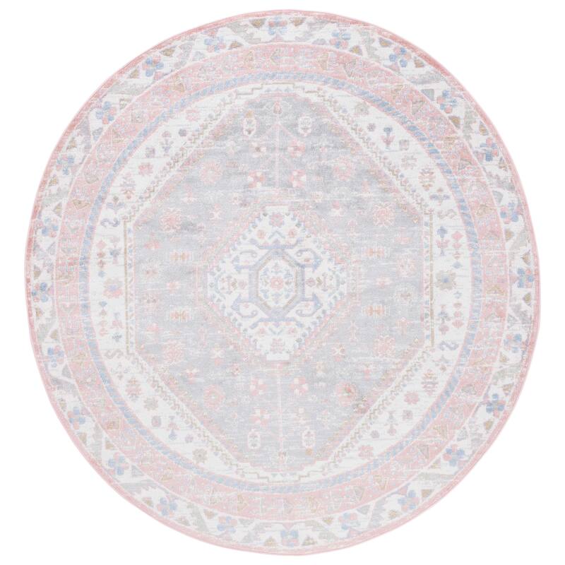 SAFAVIEH Bayside Machine Washable Surmeli Shabby Chic Rug