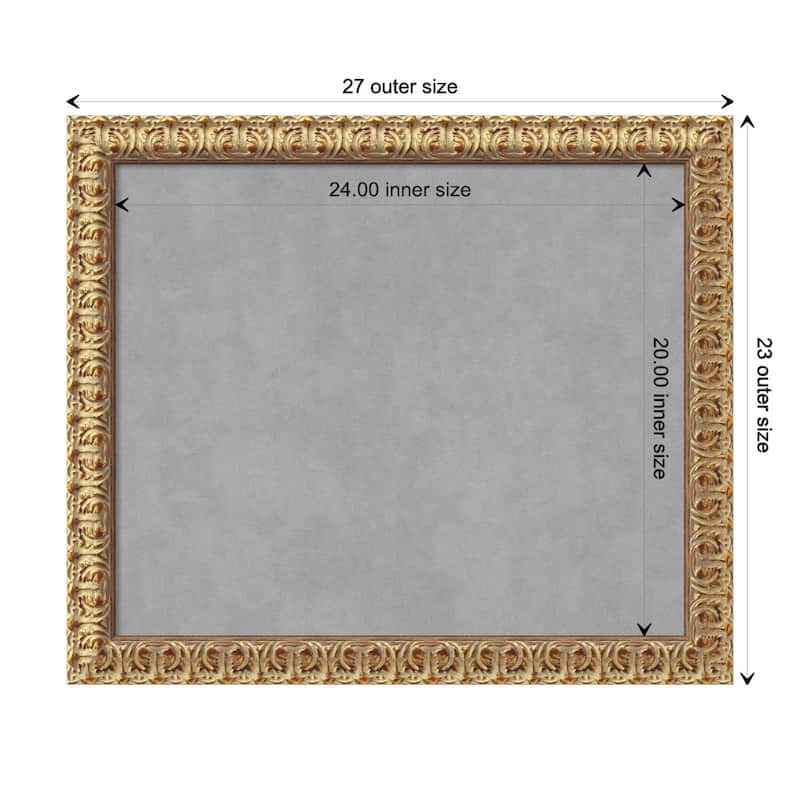 Amanti Art Florentine Gold Framed Magnetic Board - Board Size 24x20