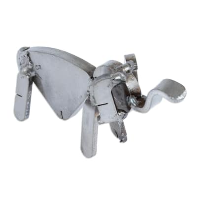 Novica Handmade Microelephant Recycled Auto Parts Figurine
