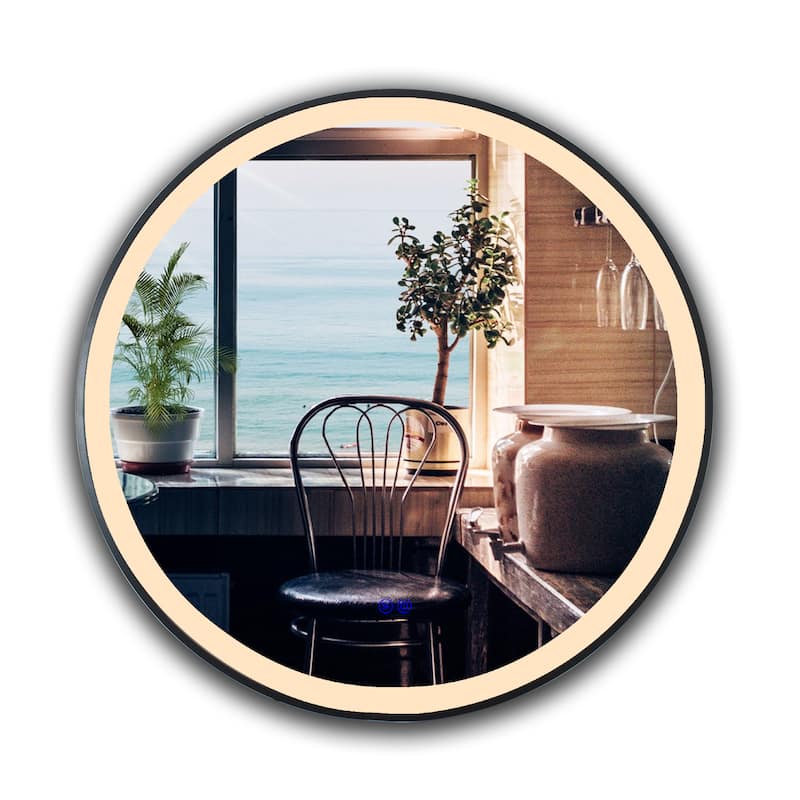 Frameless Embedded LED Mirror - Silver