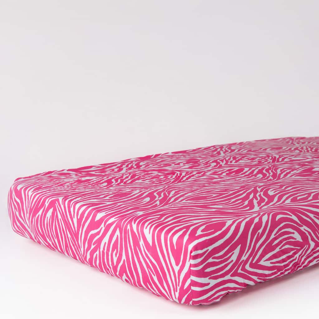 Rizzy Home Zebra Print Cotton Fitted Cribsheet - 28" X 52"