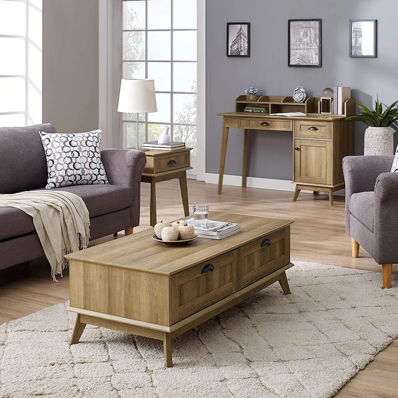 Caffoz Center Coffee Table with Two Fully Extended Drawers