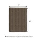 preview thumbnail 108 of 110, Deconovo Non Slip Chenille Striped Bath Mat Soft Durable