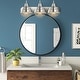 preview thumbnail 13 of 16, Cora 24.5" 3-Light Industrial Farmhouse Iron LED Vanity, Oil Rubbed Bronze by JONATHAN Y - 3 Light