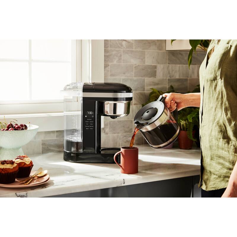 KitchenAid 12-Cup Drip Coffee Maker with Spiral Showerhead and Programmable Warming Plate