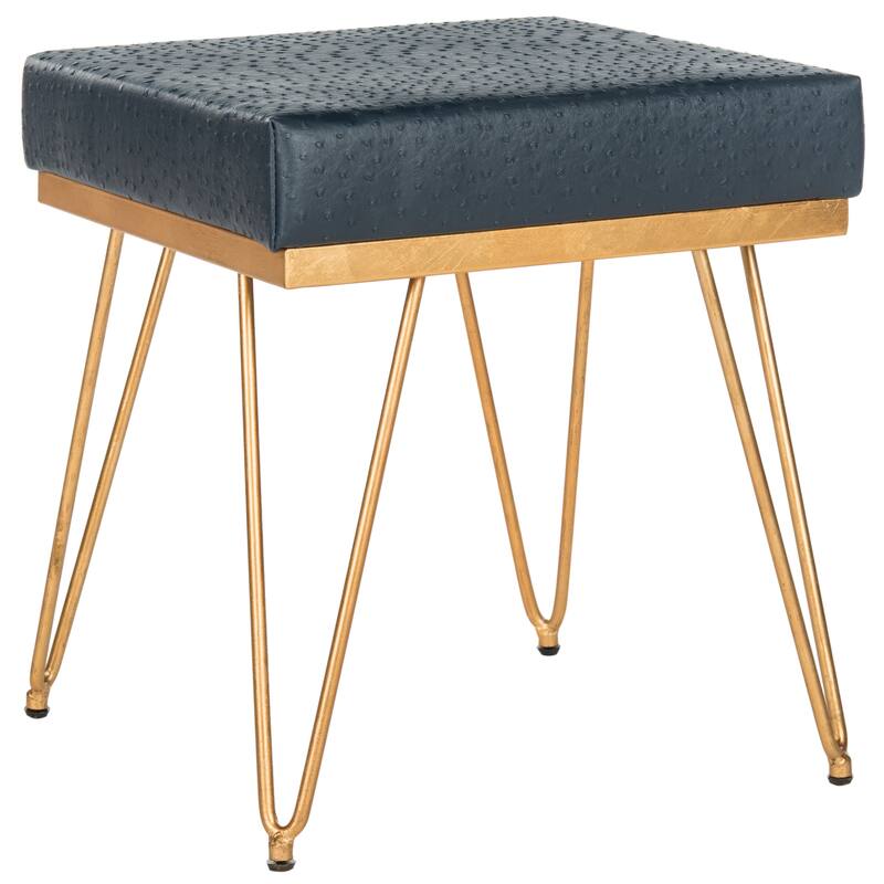 SAFAVIEH Wilke Mid-Century Square Bench - 16" x 16" x 17.8" - 16Wx16Dx18H