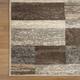 Miranda Haus Geometric Modern Patchwork Polypropylene Indoor Area Rug