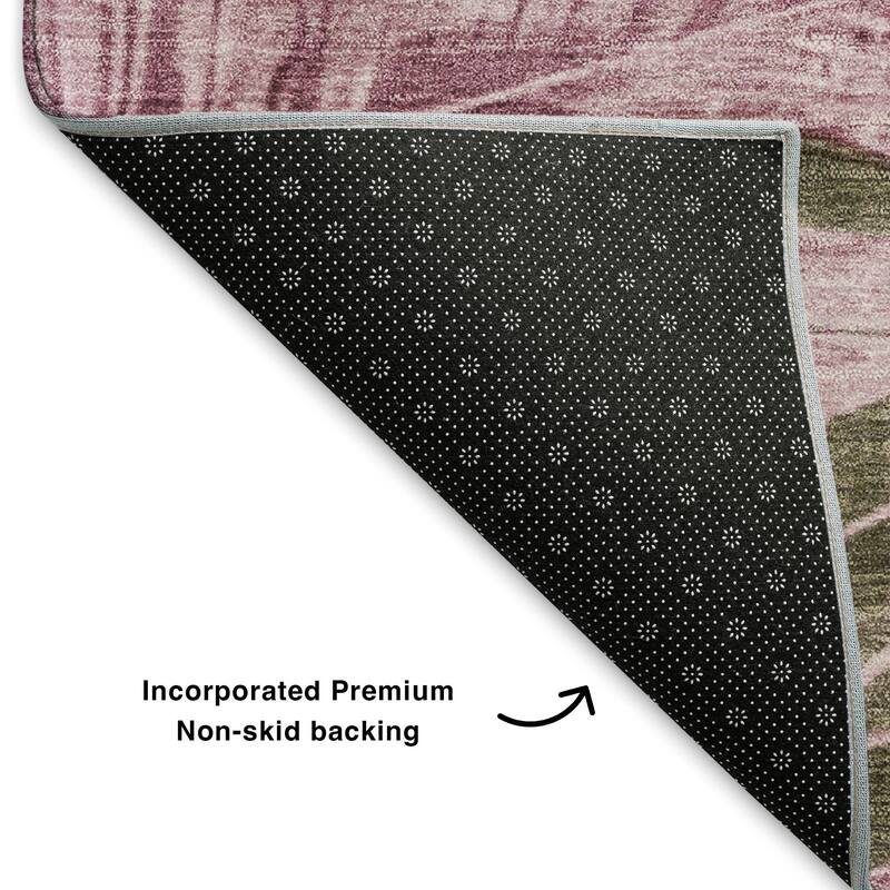 Premium Washable Super Soft Tropical Floral Mayfield Rug