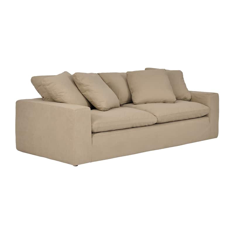 Liberty 96.5" Upholstered Cloud Sofa Couch with Slipcover