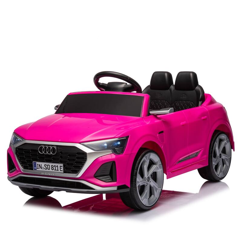12V Kids Ride On Electric Car W/Parents Remote Control,Licensed Audi Sq8 For Kids,Volume Control,For Kids Aged 3-6.