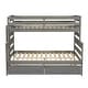 preview thumbnail 10 of 50, Twin over Full Bunk Bed with 2 Drawers or Trundle