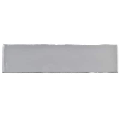 Merola Tile Alaska Craquelle Gris 3" x 12" Ceramic Wall Tile