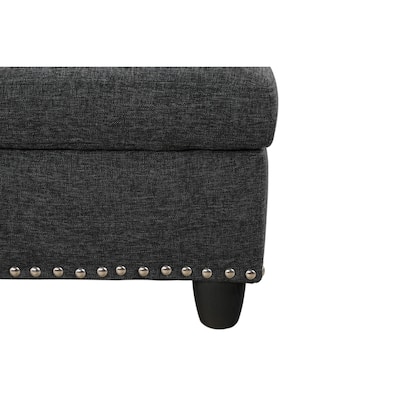 Left-Facing Sofa Chaise with Ottoman for Chic Living Rooms