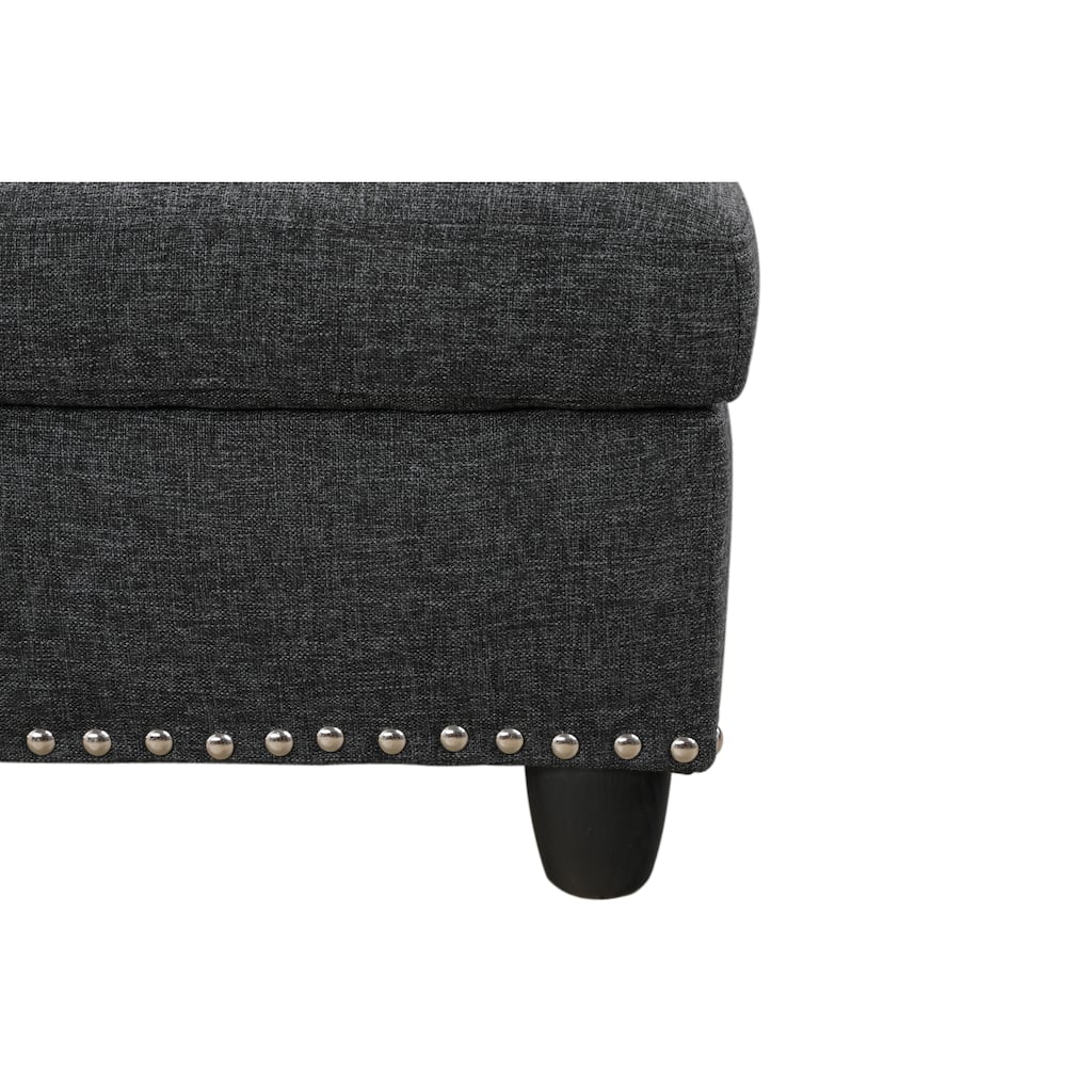 Left-Facing Sofa Chaise with Ottoman for Chic Living Rooms