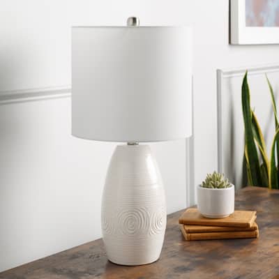 Artistic Weavers Athalia Modern Ceramic Table Lamp - 23"H x 11"W x 11"D