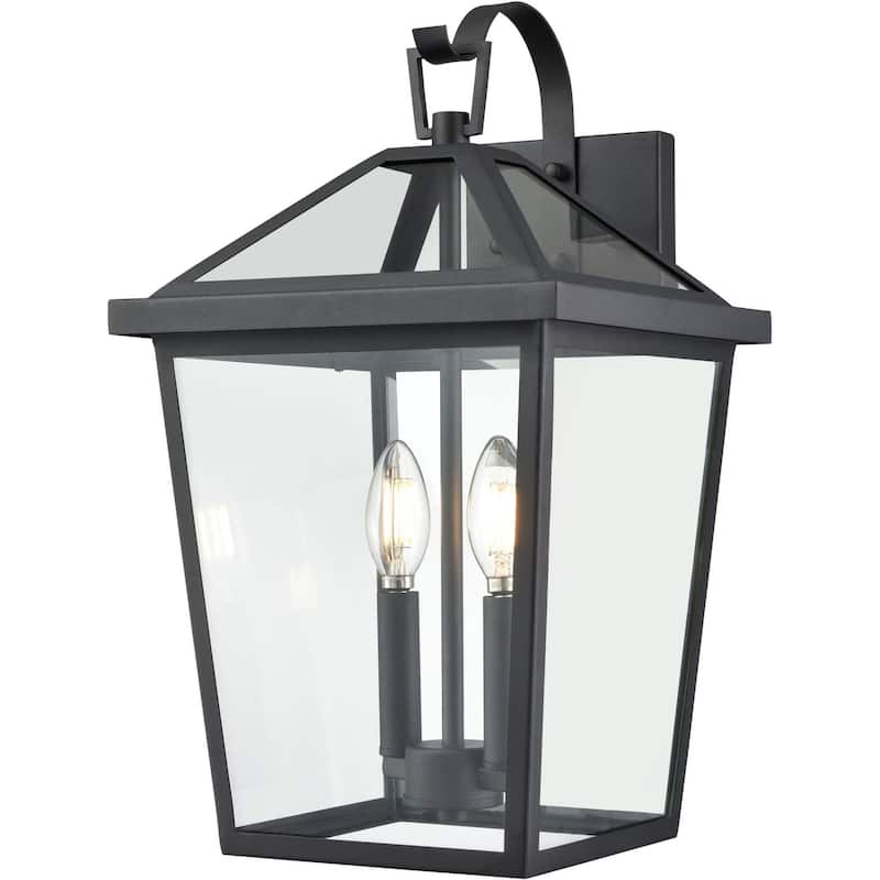 Millennium Lighting 92202 Mensun 2 Light 18" Tall Outdoor Wall Sconce - Textured Black