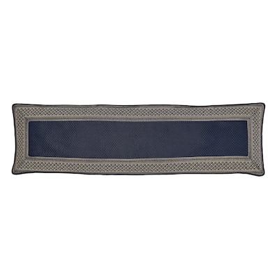 J. Queen New York Excelsior Royal Blue Bolster Decorative Throw Pillow