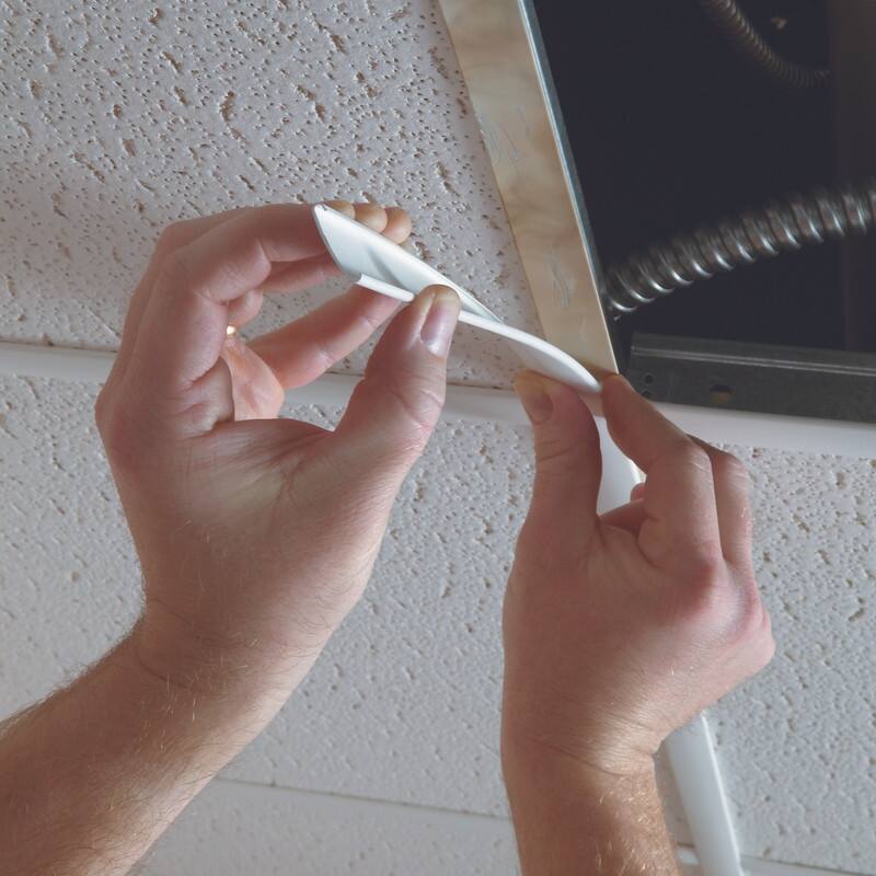 GridMAX 100 sq. ft. White Ceiling Grid Cover Kit - 100sq ft Kit