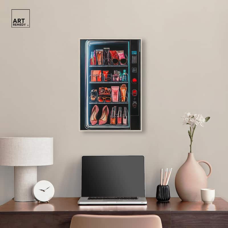 Fashion Vending Machine Canvas by Art Remedy