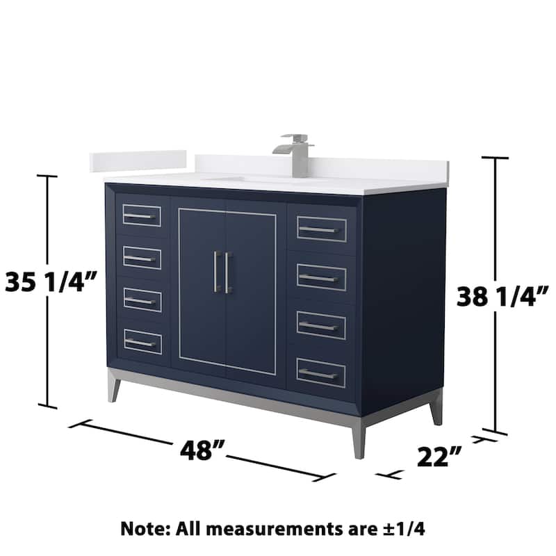 Wyndham Collection WCH515148S-VCA-UNSMXX Marlena 48" Free Standing