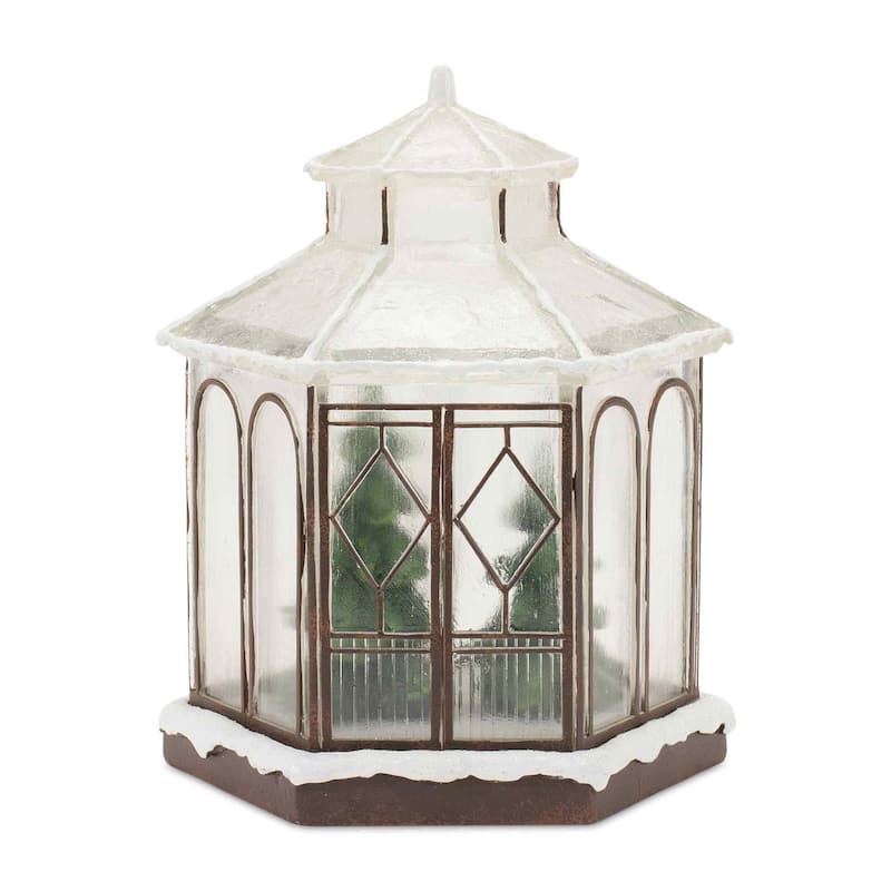 LED Lighted Gazebo Christmas Tabletop Decoration - 9"